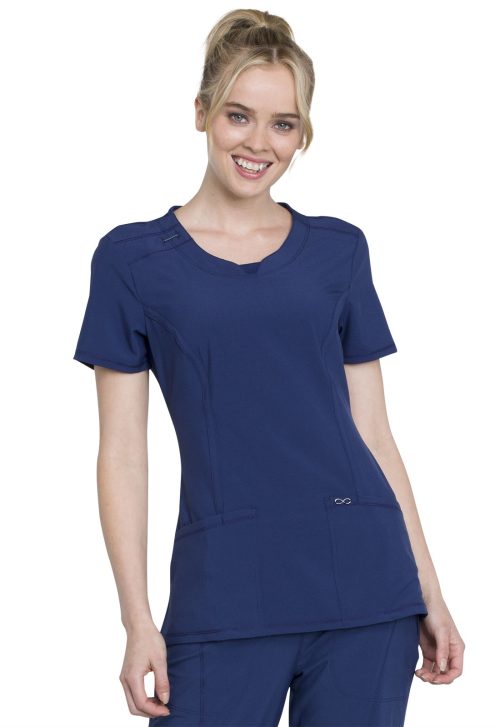ROUND NECK TOP NAVY MED