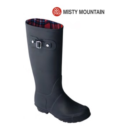 misty mountain rain boots