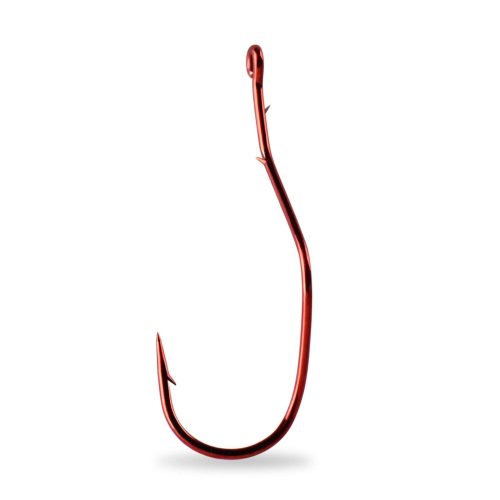 MUSTAD SLOW DEATH ABERDEEN HOOK SPECIAL BENT SHANK RED S2