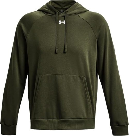 UA RIVAL FLEECE HOODIE GREEN