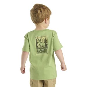 CARHARTT KIDS SHORT SLEEVE POCKET DEER T-SHIRT/ TENDRIL BA1