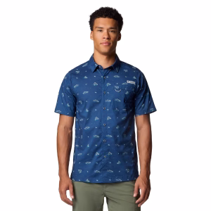 COLUMBIA WILD CAST CAMP SHIRT CARBON TROUTOPIA