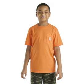 CARHARTT KIDS SHORT SLEEVE POCKET DEER T-SHIRT/ 16453 EXOTIC ORANGE