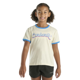 CARHARTT KIDS SHORT-SLEEVE RINGER LOGO T-SHIRT TURTLEDOVE XC2