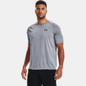 UA TECH 2.0 V-NECK GRAY