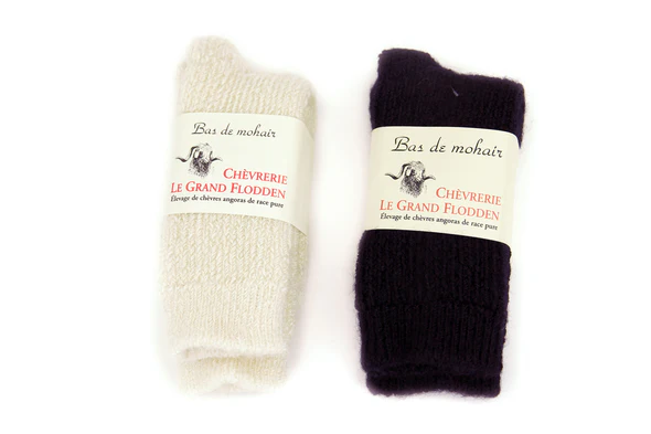 GRAND FLODDEN KIDS MOHAIR THERMAL NATURAL SOCK, 2-4