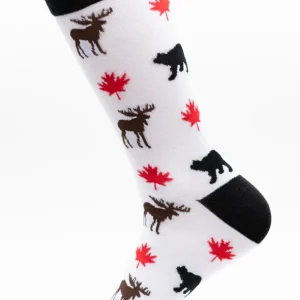 MOJJA SOCKS MAPLE LEAF, MOOSE, BEAR MEN'S 7-12