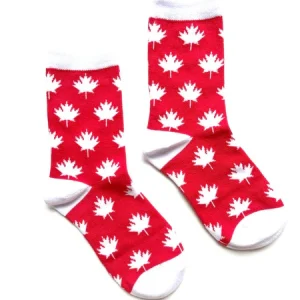 MOJJA SOCKS CANADA MAPLE KIDS AGES 3-6 SIZE 8-13