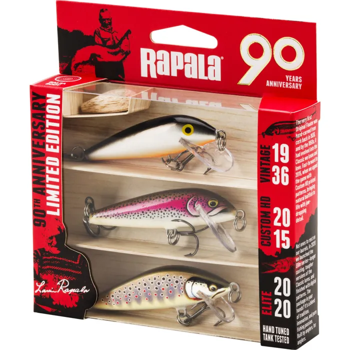 RAPALA R90 COUNTDOWN LIMITED EDITION MID NATURISTIC HARD BAIT 3PK