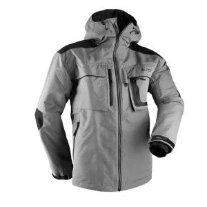 ALPER MEN'S HOODED WATER RESISTANT JACKET CHARCOAL