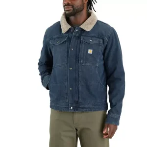 CARHARTT DENIM SHERPA LINED BERWICK JACKET OJ6323