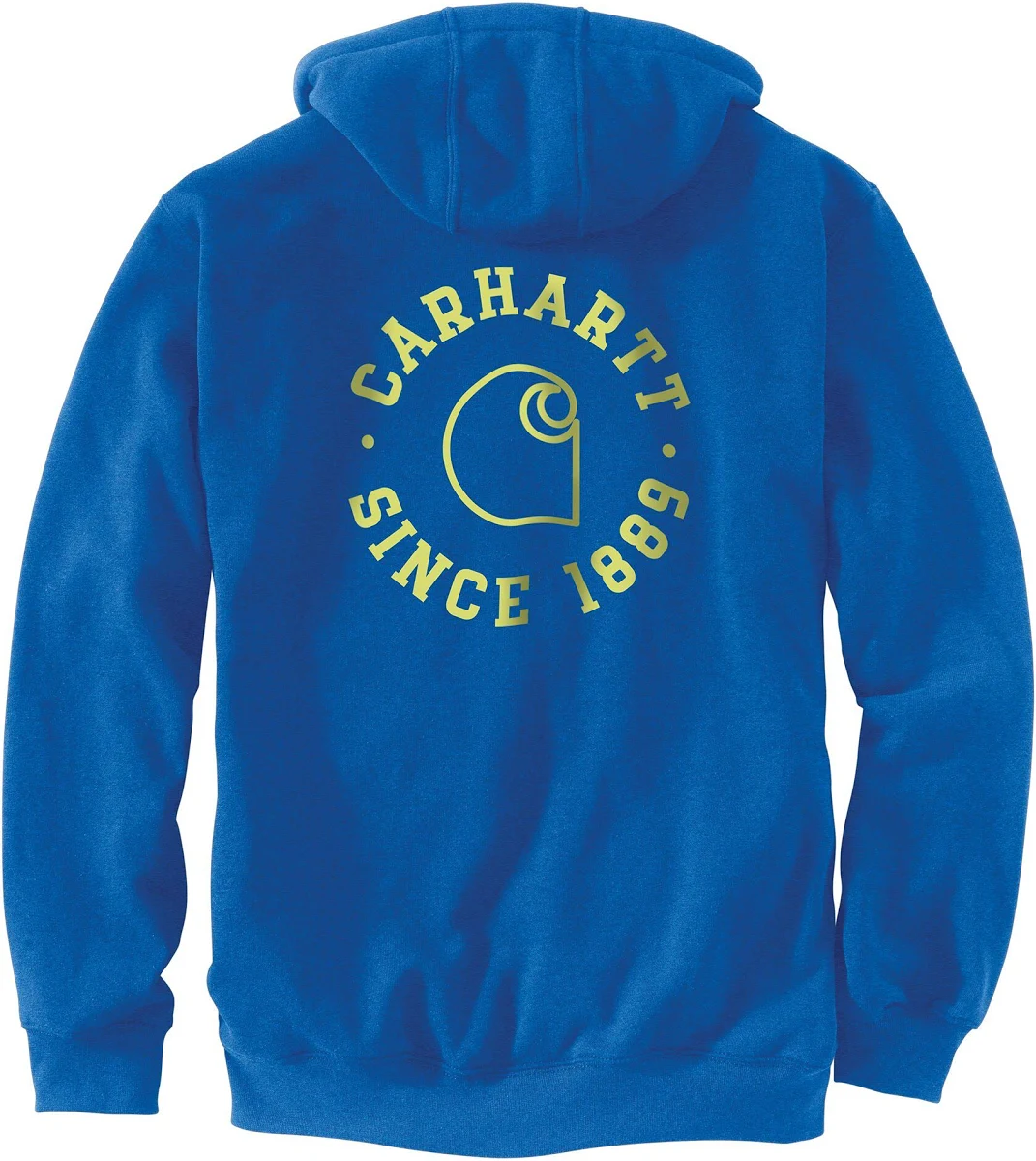 CARHARTT TK6654 M FORCE DELMOT RLXDFIT LOGO HOODIE ELECTRIC INDIGO