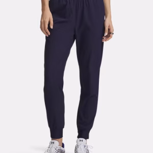 UA RIVAL HI RISE WOVEN PANT NAVY