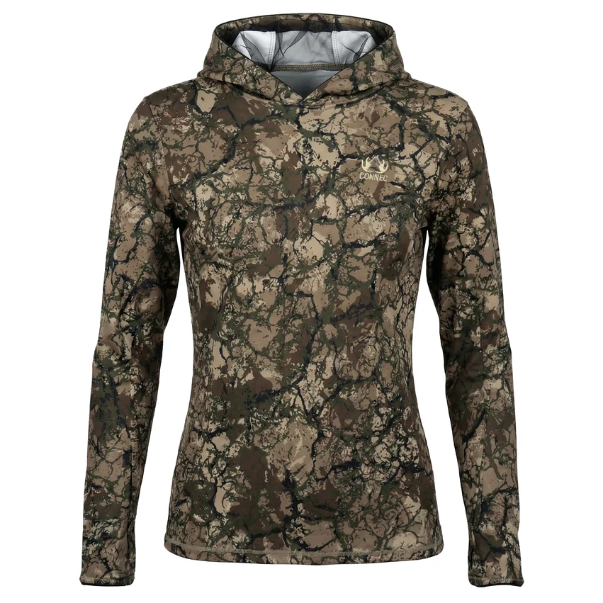 CONNEC LADIES LT LITTORAL CAMO HOODIE