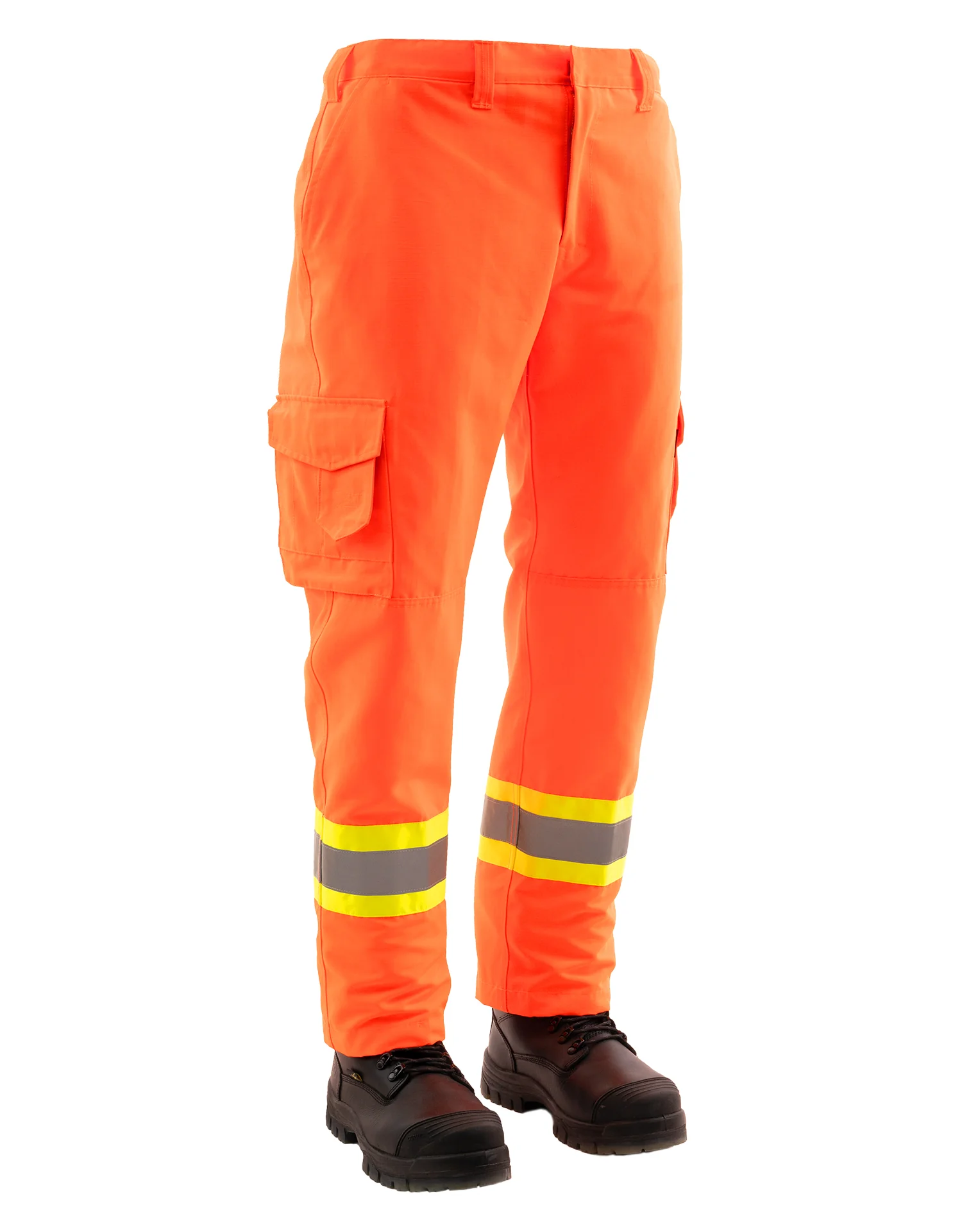 FORCEFIELD HI VIS RIPSTOP WORK PANTS ORANGE