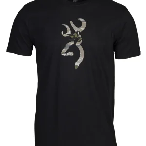 BROWNING CAMO BUCKMARK,SS SHIRT BLK/OVIX