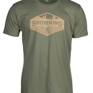 BROWNING HILLSIDE,SS SHIRT MIL GREEN