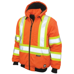 TOUGH DUCK SHERPA LINED SAFETY BOMBER JACKET